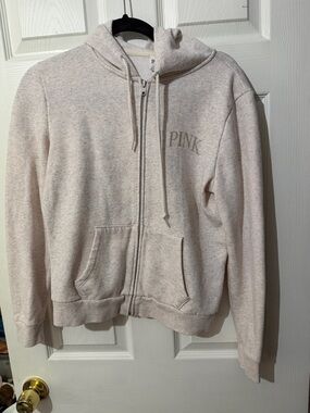 PINK Victoria's Secret Soft Pale Pink Zip-Up Hoodie